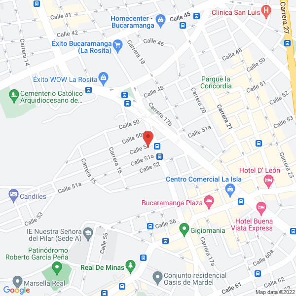 Map of Fundación Casa De Caridad Santa Rita De Casia