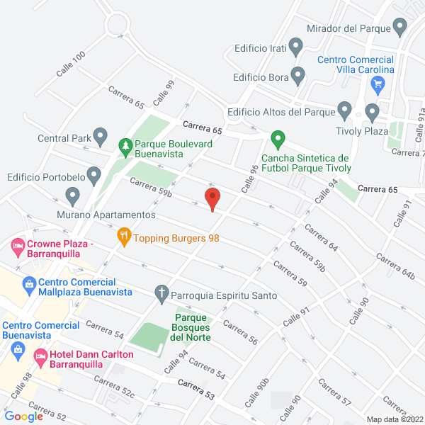 Map of Casa De Eventos La Mansión