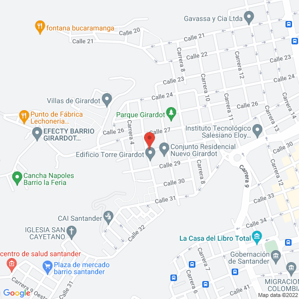 Map of Carrocerías Y Furgones Carrsan S.A.S.