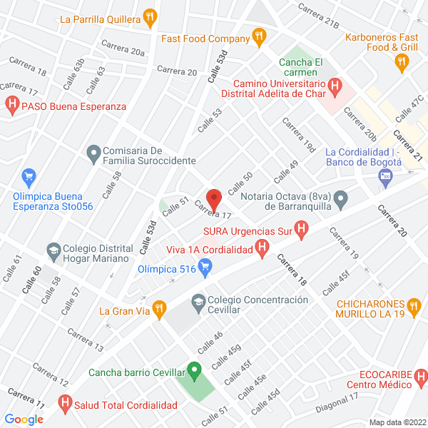 Map of Cianci Racedo Wilson