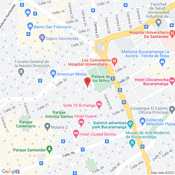 Map of Colegio Departamental San Juan De Girón