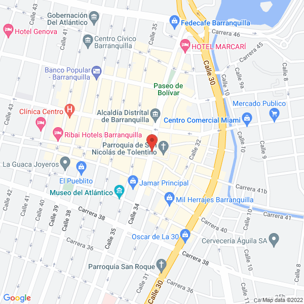 Map of Centro Comercial La Zona