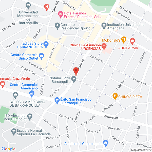 Map of Centro De Eventos Kahuama