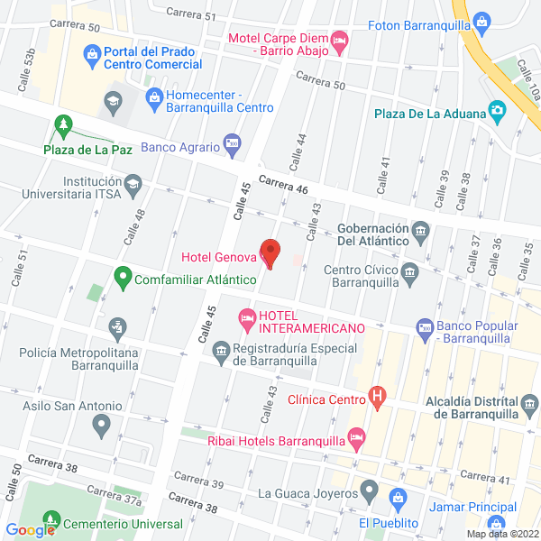 Map of Colegio León XIII