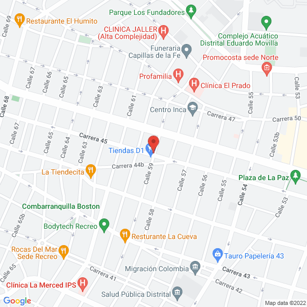 Map of Charris Gallardo Julio