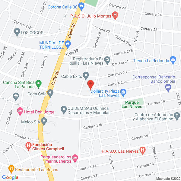 Map of Condorito Y Pirulín Recreaciones