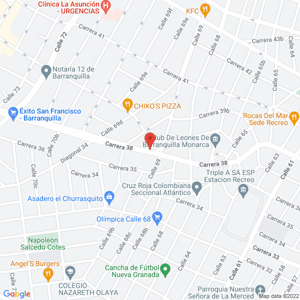 Map of Clínica Veterinaria Sharpey