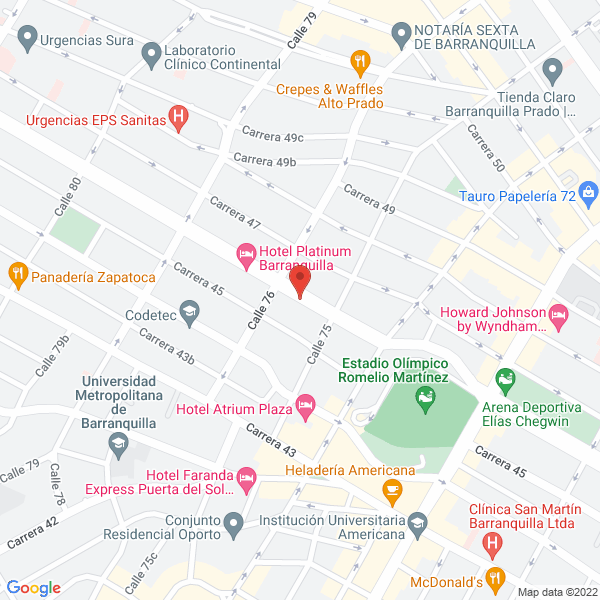 Map of Clínica Muelitas