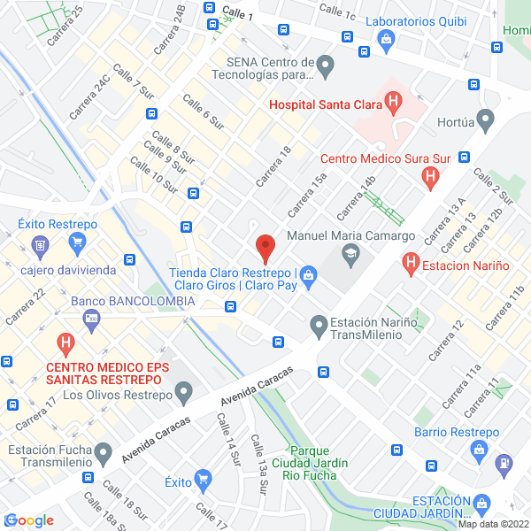Map of Colegio La Presentación Luna Park