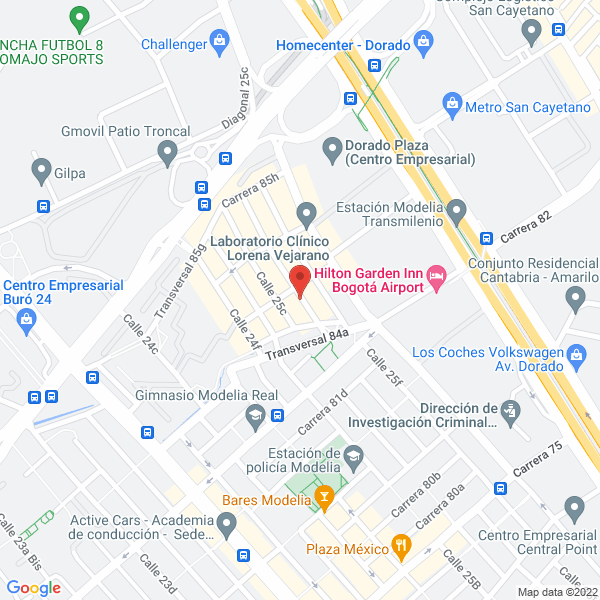 Map of Compañía De Auxiliares Y Colorantes C A C Ltda.