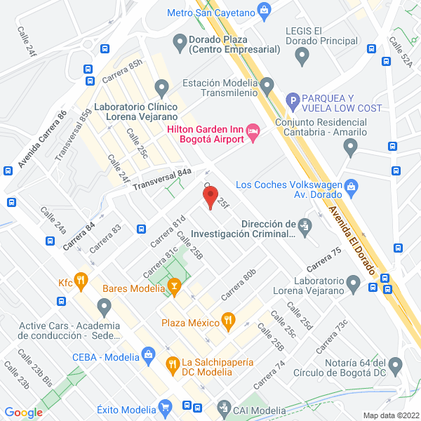 Map of Compañía Logística De Comercio Internacional Importaciones Y Exportaciones Cía.