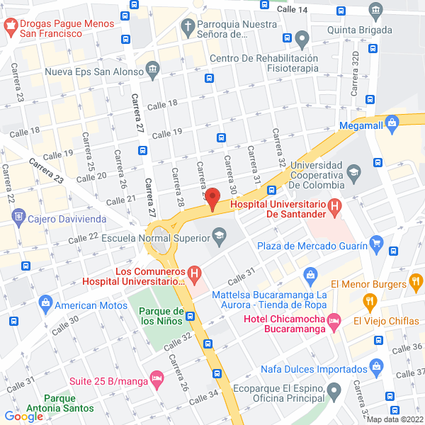 Map of Compañía Colombiana De Servicio Automotriz S.A.