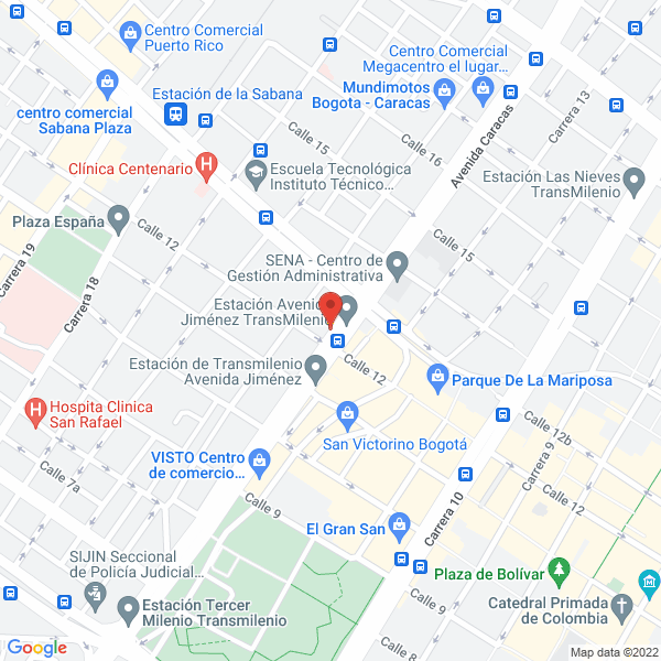 Map of Comercializadora Y Ferretería Dariplast Ltda.