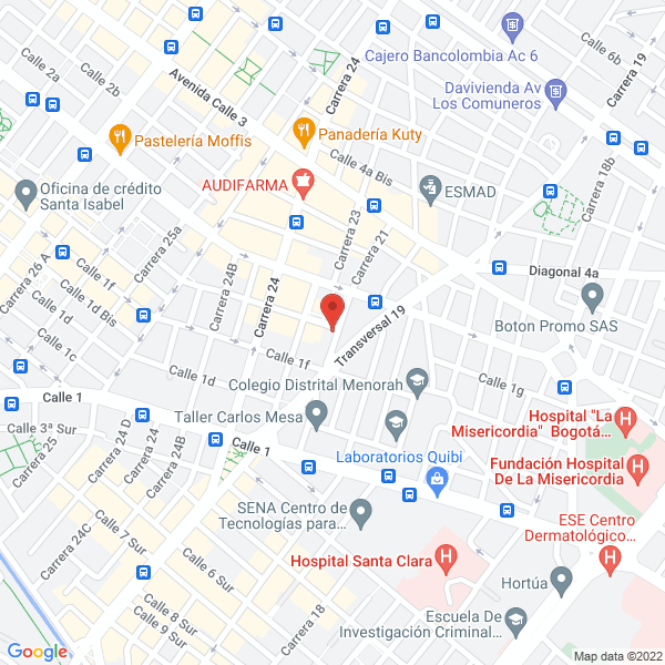 Map of Comestibles San Antonio....La Tentación
