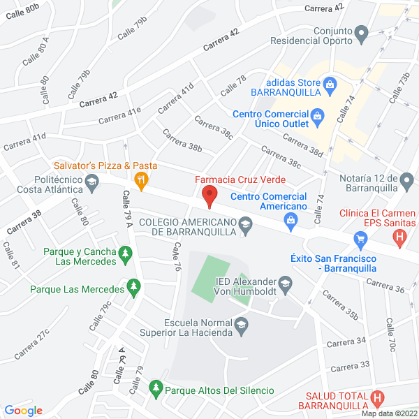 Map of Corporación Universitaria Reformada