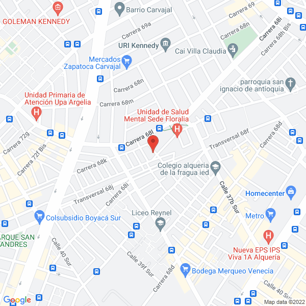 Map of Correal Carroceros S.A.S.