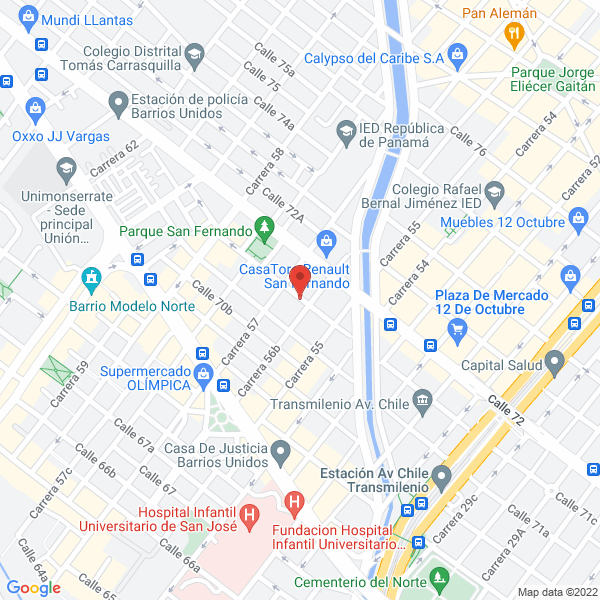 Map of Corrosión Control Quin S.A.S.
