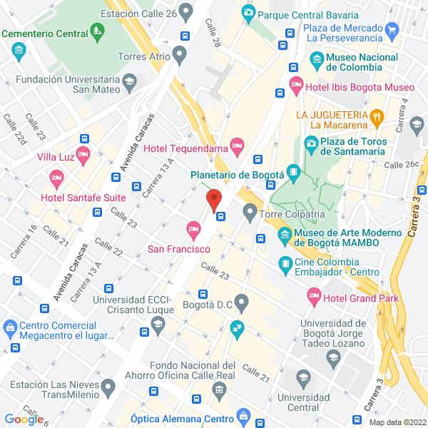 Map of Cortes Y Cote Ltda.