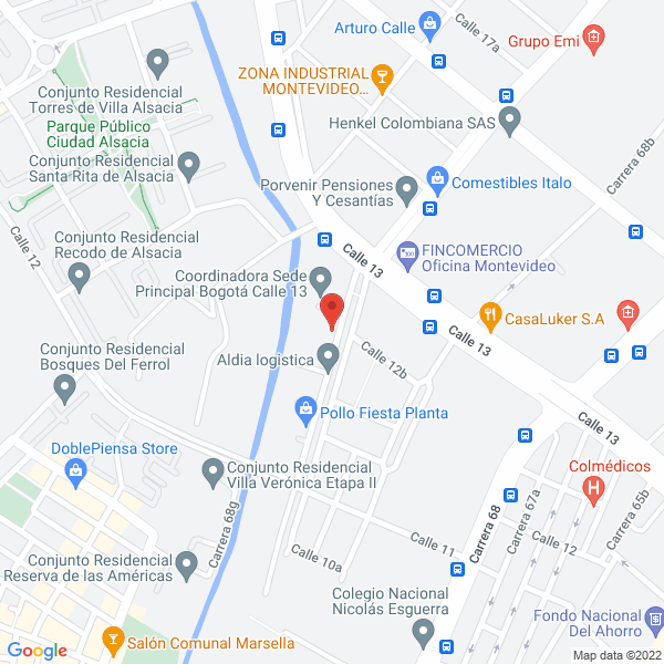Map of Cortintex Ltda.