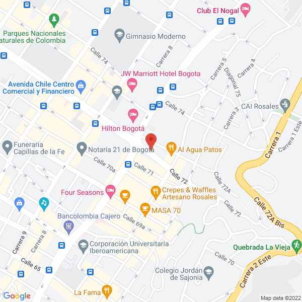Map of Agropecuaria E Inversionista Aguazuque S.A.