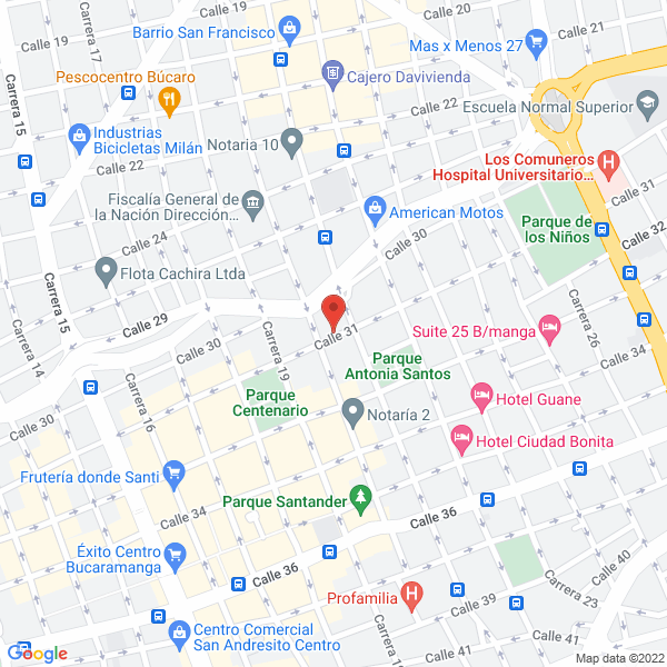 Map of Cotrasangil Ltda.