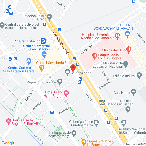 Map of Concesión Runt S.A.