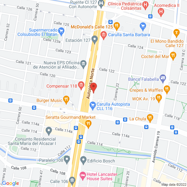 Map of Comercializadora Internacional Milpa S.A.