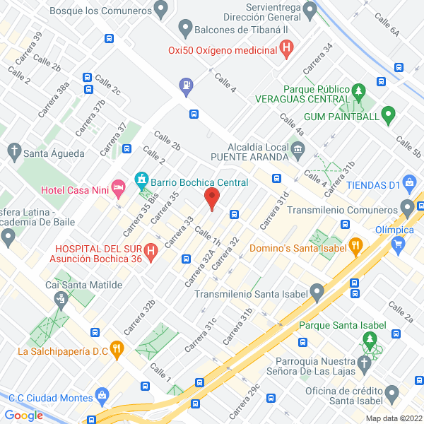 Map of Comercializadora Internacional Natiba Ci E.U