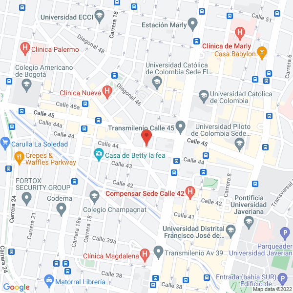 Map of Comercializadora Melco S.A.