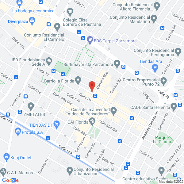 Map of Comercializadora Nacional Alvaro García Ltda.