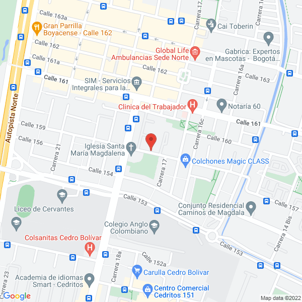 Map of Comercializadora Nacional Mosb S.A.S.