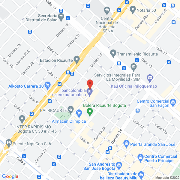 Map of Comercializadora Producplásticos Ltda