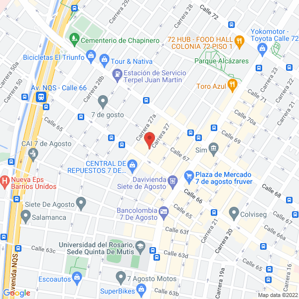 Map of Comercializadora Quinterpart Ltda.
