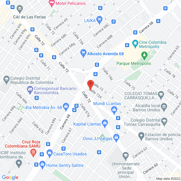 Map of Comercializadora Ruecam S.A.S.