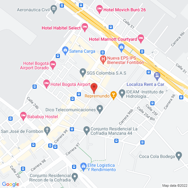 Map of Comincarga Logistics Ltda