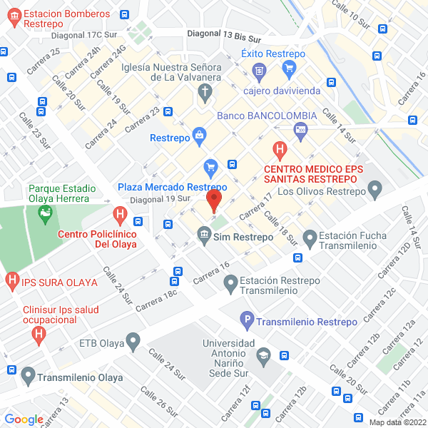 Map of Damton Artículos Publicitarios