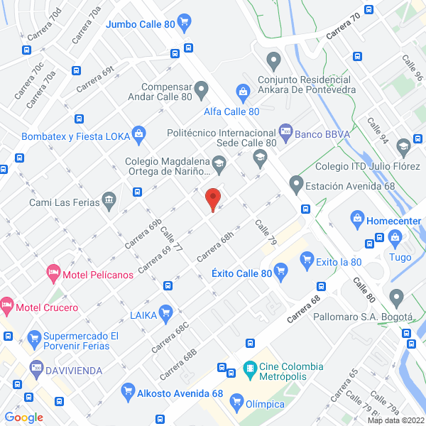 Map of Decoraciones Pel S.A.