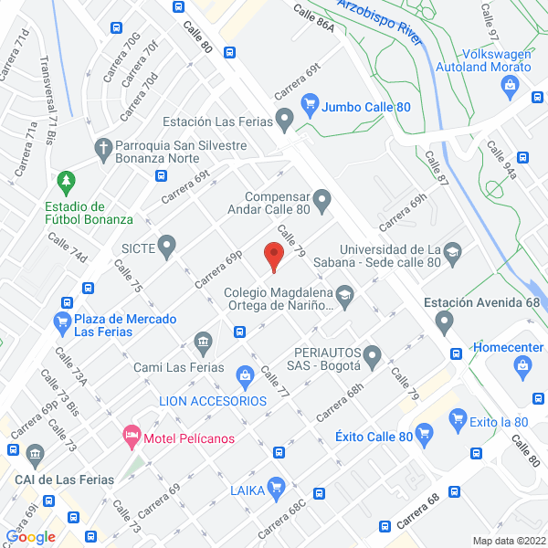 Map of Colombian Exotic Wood Corporation S.A.