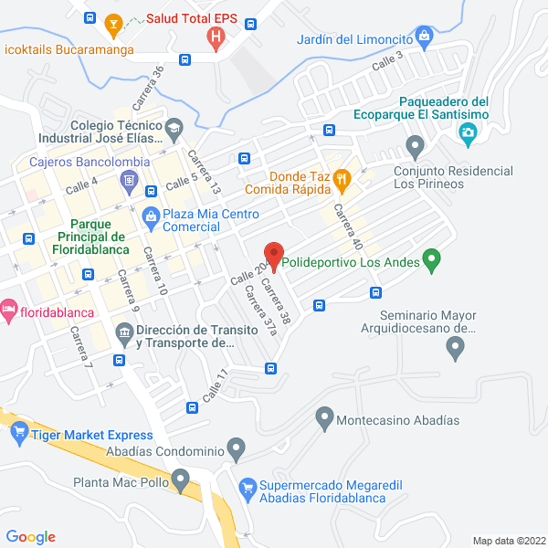 Map of Olarte Ortega Orlando Augusto