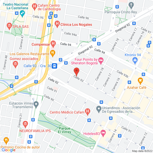 Map of Confident Grupo Dental S.A.S.
