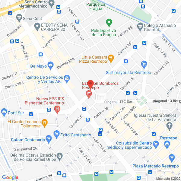 Map of Constellation Equipos Para Gimnasios