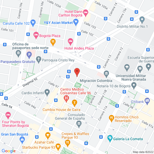 Map of Consultorio Servicios Odontológicos Gardeazabal