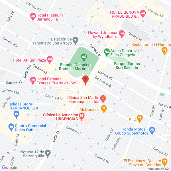 Map of Constructora P.G.M.