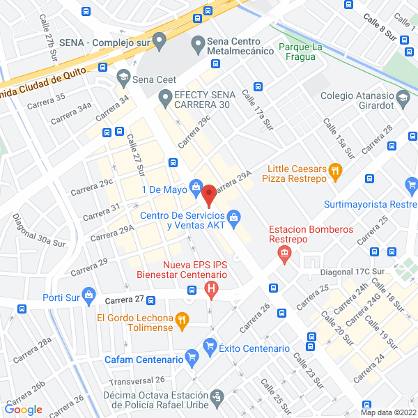Map of Constructora Y Comercializadora Codelga S.A.S.