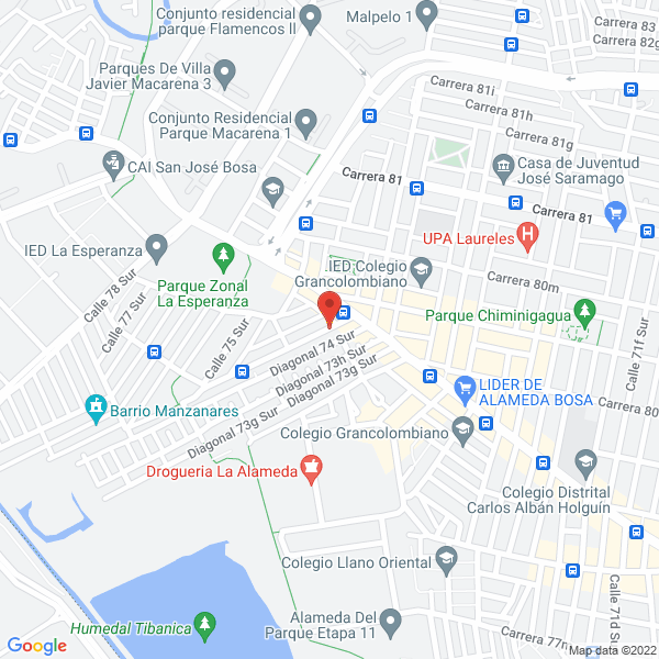 Map of Construdiseños Cruz González S.A.S.
