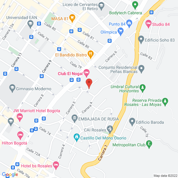 Map of Consultores En Ingeniería Y Planeación Ltda.