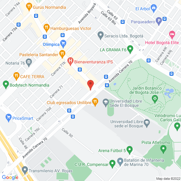 Map of Consultores Revisores Fiscales Y Cía Ltda