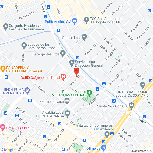 Map of Condecor Cortinas
