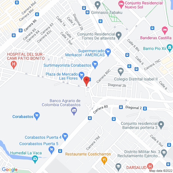 Map of Condimentos La Mona