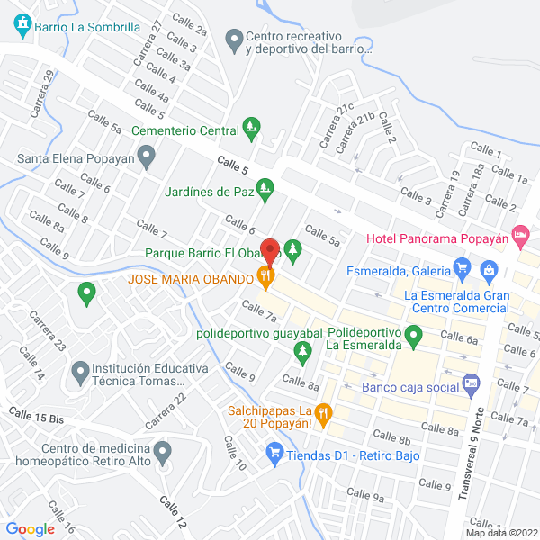Map of Confecciones Cristy'S Cauca